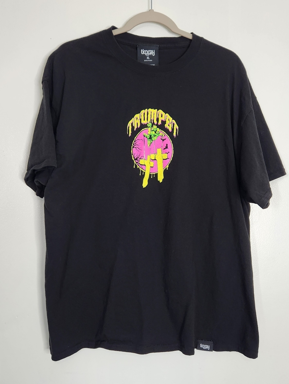 Timmy Trumpet Shirt XL Black EDM DJ Graphic Tee Hands Crosses Freaks Artist